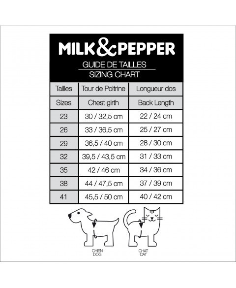 Talla 26-Anorak Céleste Milk and Pepper